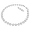 Ariana Grande X Swarovski Halskette, Rundschliff, Blume, Weiss, rhodiniert
