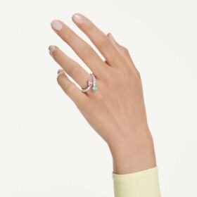 Ariana Grande X Swarovski Offener Ring mit gemischten Schliffen, mehrfarbig, rhodiniert