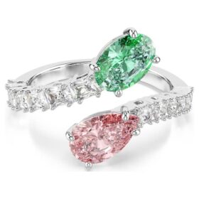 Ariana Grande X Swarovski Offener Ring mit gemischten Schliffen, mehrfarbig, rhodiniert