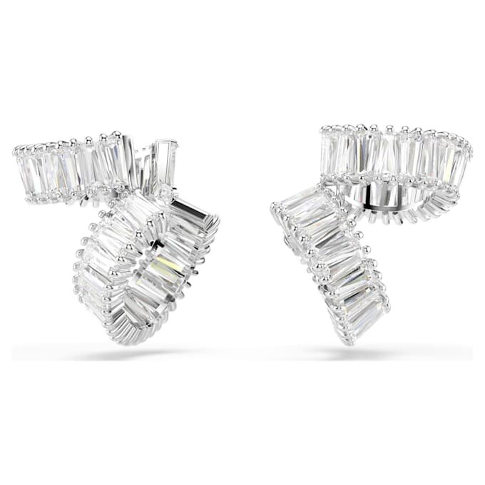 Ariana Grande X Swarovski Ohrklemmen im Baguette-Schliff, weiss, rhodiniert Ariana Grande X Swarovski Ohrklemmen im Baguette-Schliff, weiss, rhodiniert