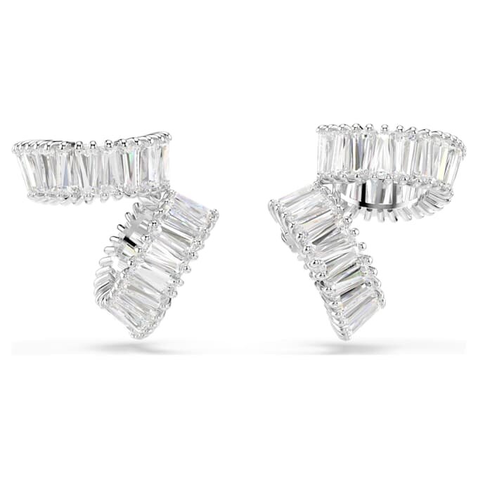 Ariana Grande X Swarovski Ohrklemmen im Baguette-Schliff, weiss, rhodiniert Ariana Grande X Swarovski Ohrklemmen im Baguette-Schliff, weiss, rhodiniert