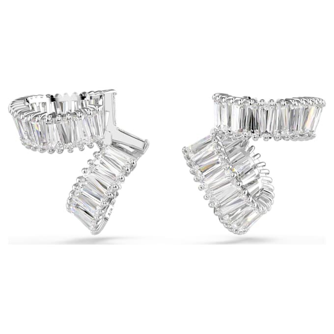 Ariana Grande X Swarovski Ohrklemmen im Baguette-Schliff, weiss, rhodiniert Ariana Grande X Swarovski Ohrklemmen im Baguette-Schliff, weiss, rhodiniert