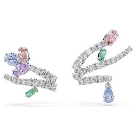 Ariana Grande X Swarovski Ohrklemmen mit gemischten Schliffen, mehrfarbig, rhodiniert