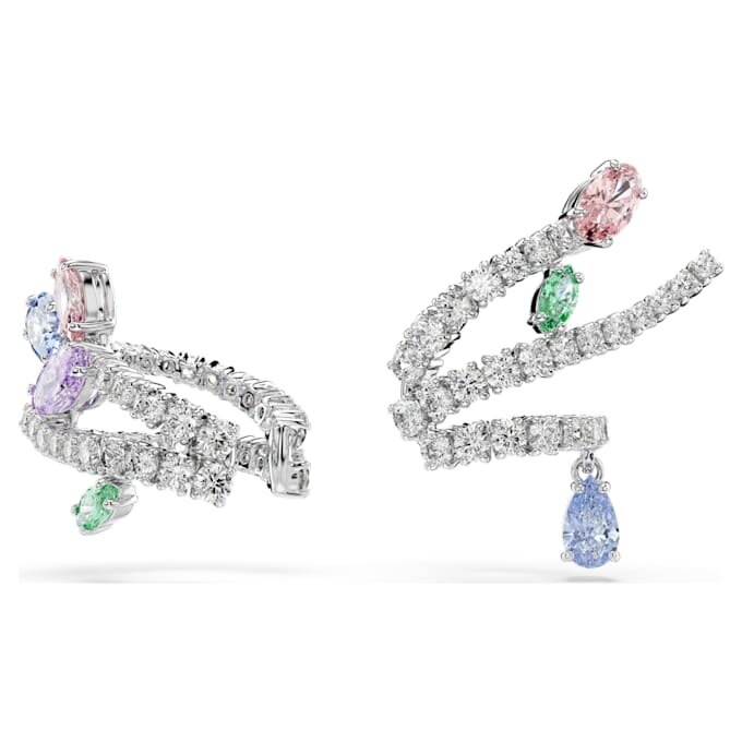 Ariana Grande X Swarovski Ohrklemmen mit gemischten Schliffen, mehrfarbig, rhodiniert Ariana Grande X Swarovski Ohrklemmen mit gemischten Schliffen, mehrfarbig, rhodiniert