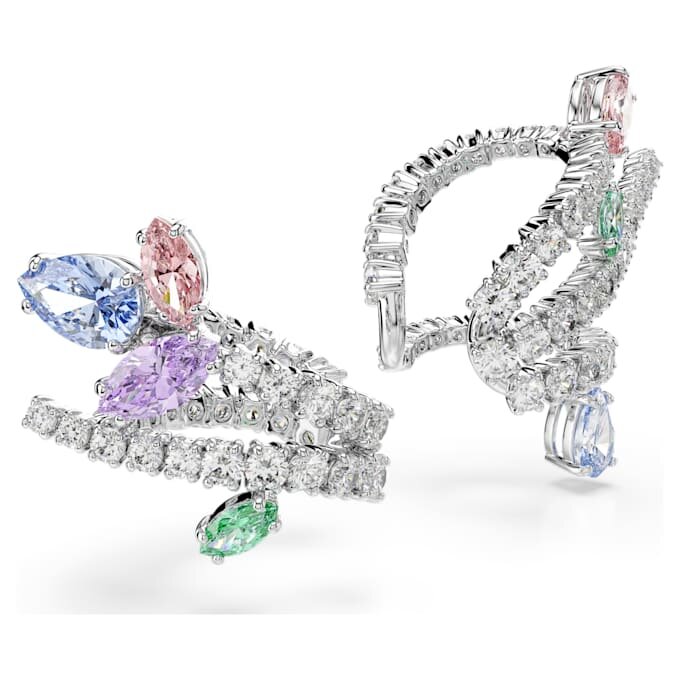Ariana Grande X Swarovski Ohrklemmen mit gemischten Schliffen, mehrfarbig, rhodiniert Ariana Grande X Swarovski Ohrklemmen mit gemischten Schliffen, mehrfarbig, rhodiniert