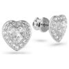 Ariana Grande X Swarovski Ohrringe mit gemischten Schliffen, Herz, weiss, rhodiniert Ariana Grande X Swarovski Ohrringe mit gemischten Schliffen, Herz, weiss, rhodiniert