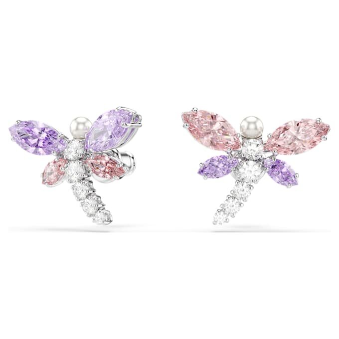 Ariana Grande X Swarovski Ohrringe mit gemischten Schliffen, Libelle, mehrfarbig, rhodiniert Ariana Grande X Swarovski Ohrringe mit gemischten Schliffen, Libelle, mehrfarbig, rhodiniert