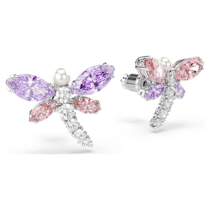 Ariana Grande X Swarovski Ohrringe mit gemischten Schliffen, Libelle, mehrfarbig, rhodiniert Ariana Grande X Swarovski Ohrringe mit gemischten Schliffen, Libelle, mehrfarbig, rhodiniert