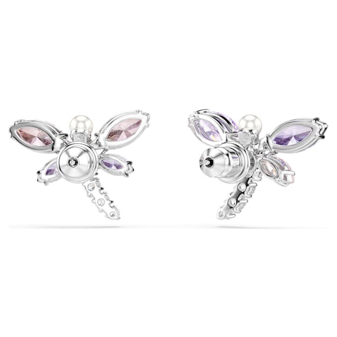 Ariana Grande X Swarovski Ohrringe mit gemischten Schliffen, Libelle, mehrfarbig, rhodiniert Ariana Grande X Swarovski Ohrringe mit gemischten Schliffen, Libelle, mehrfarbig, rhodiniert