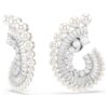Ariana Grande X Swarovski Ohrringe mit Kristallperle, gemischte Schliffe, weiss, rhodiniert Ariana Grande X Swarovski Ohrringe mit Kristallperle, gemischte Schliffe, weiss, rhodiniert