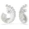 Ariana Grande X Swarovski Ohrringe mit Kristallperle, gemischte Schliffe, weiss, rhodiniert Ariana Grande X Swarovski Ohrringe mit Kristallperle, gemischte Schliffe, weiss, rhodiniert