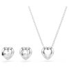 Ariana Grande X Swarovski Set mit gemischten Schliffen, Herz, weiss, rhodiniert