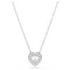 Ariana Grande X Swarovski Set mit gemischten Schliffen, Herz, weiss, rhodiniert