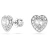 Ariana Grande X Swarovski Set mit gemischten Schliffen, Herz, weiss, rhodiniert