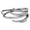 Armreif «Feather» aus der Vienna Collection, weiss, rutheniumbeschichtet