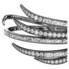 Armreif «Feather» aus der Vienna Collection, weiss, rutheniumbeschichtet