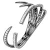 Armreif «Feather» aus der Vienna Collection, weiss, rutheniumbeschichtet