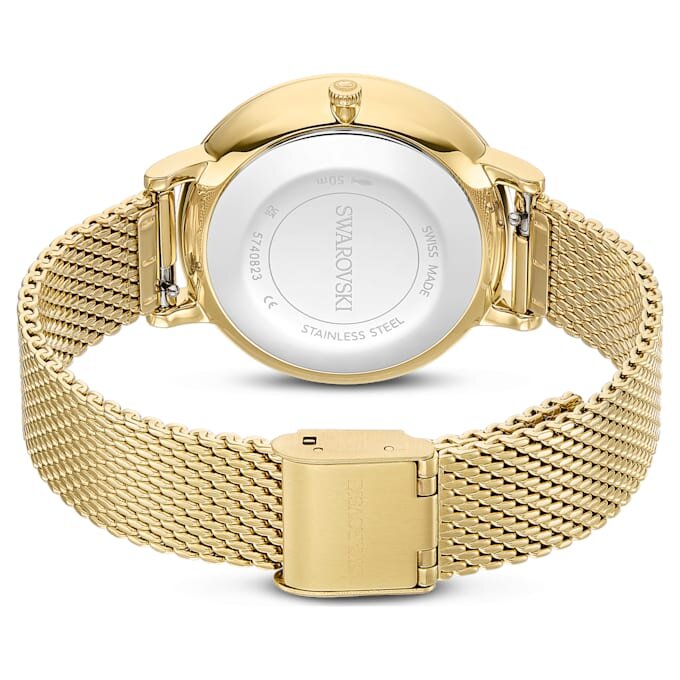 Clarica-Uhr Swiss Made, Metallarmband, goldfarben, goldfarbene Oberfläche Clarica-Uhr Swiss Made, Metallarmband, goldfarben, goldfarbene Oberfläche