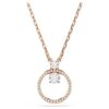 Constella-Anhänger Pavé, Rundschliff, weiss, roségoldfarben plattiert Constella-Anhänger Pavé, Rundschliff, weiss, roségoldfarben plattiert