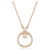 Constella-Anhänger Pavé, Rundschliff, weiss, roségoldfarben plattiert Constella-Anhänger Pavé, Rundschliff, weiss, roségoldfarben plattiert