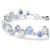 Constella-Armband mit gemischten Schliffen, blau, rhodiniert