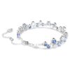 Constella-Armband mit gemischten Schliffen, blau, rhodiniert