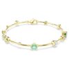 Constella-Armband mit gemischten Schliffen, grün, vergoldet Constella-Armband mit gemischten Schliffen, grün, vergoldet