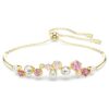 Constella-Armband mit gemischten Schliffen, mehrfarbig, vergoldet Constella-Armband mit gemischten Schliffen, mehrfarbig, vergoldet