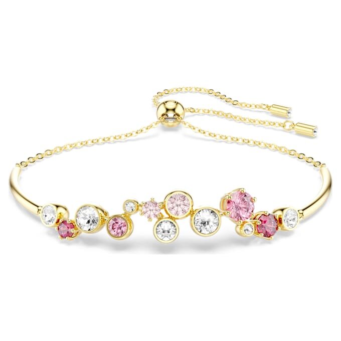 Constella-Armband mit gemischten Schliffen, mehrfarbig, vergoldet Constella-Armband mit gemischten Schliffen, mehrfarbig, vergoldet