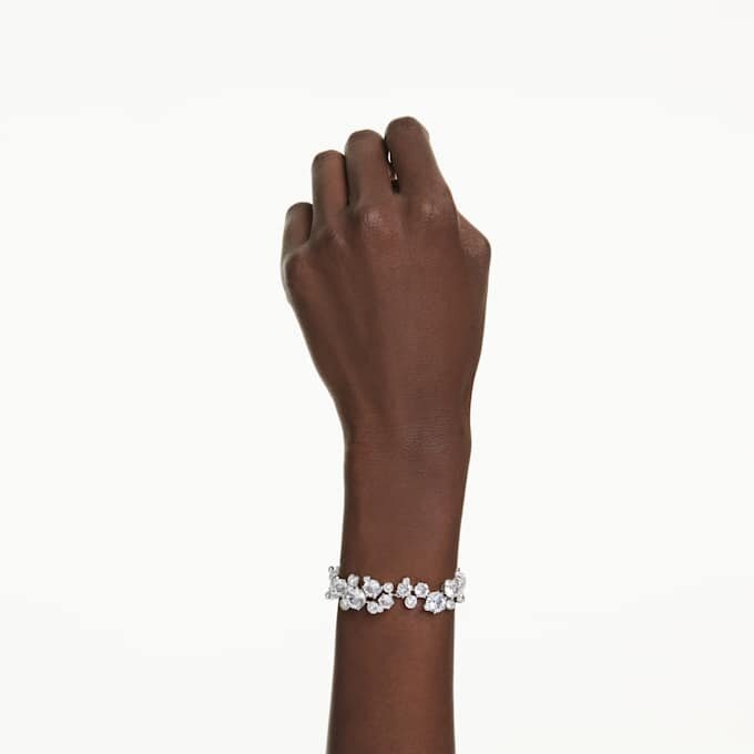 Constella-Armband mit gemischten Schliffen, weiss, rhodiniert Constella-Armband mit gemischten Schliffen, weiss, rhodiniert