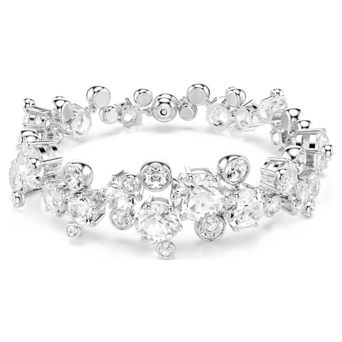 Constella-Armband mit gemischten Schliffen, weiss, rhodiniert Constella-Armband mit gemischten Schliffen, weiss, rhodiniert