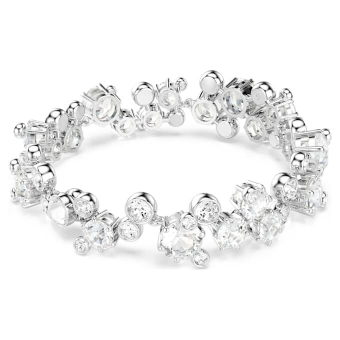 Constella-Armband mit gemischten Schliffen, weiss, rhodiniert Constella-Armband mit gemischten Schliffen, weiss, rhodiniert