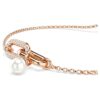 Constella-Armband mit Kristallperle, Rundschliff, weiss, roségoldfarben plattiert Constella-Armband mit Kristallperle, Rundschliff, weiss, roségoldfarben plattiert