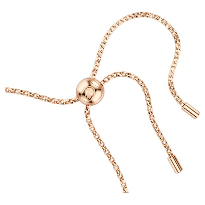 Constella-Armband mit Kristallperle, Rundschliff, weiss, roségoldfarben plattiert Constella-Armband mit Kristallperle, Rundschliff, weiss, roségoldfarben plattiert