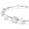 Constella-Armband mit Kristallperlen, runde Schliffe, weiss, rhodiniert Constella-Armband mit Kristallperlen, runde Schliffe, weiss, rhodiniert