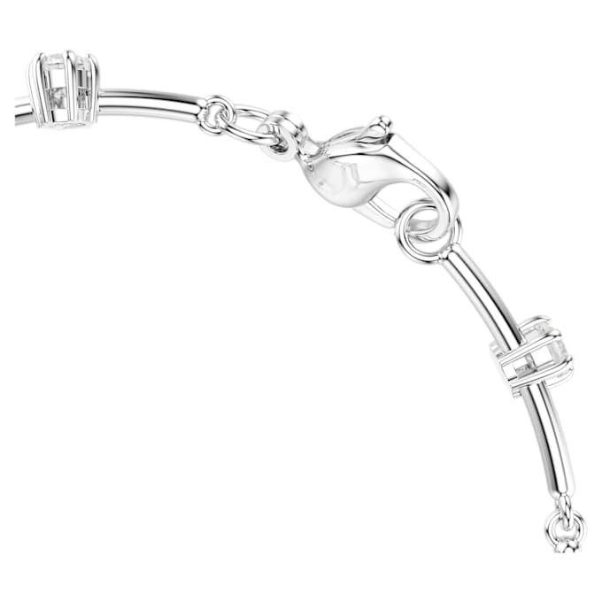 Constella-Armband mit Kristallperlen, runde Schliffe, weiss, rhodiniert Constella-Armband mit Kristallperlen, runde Schliffe, weiss, rhodiniert