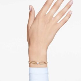 Constella-Armband, weiss, goldfarben plattiert