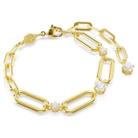Constella-Armband, weiss, goldfarben plattiert