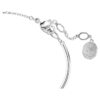 Constella Armreif mit Rundschliff, Dancing Stone, weiss, rhodiniert