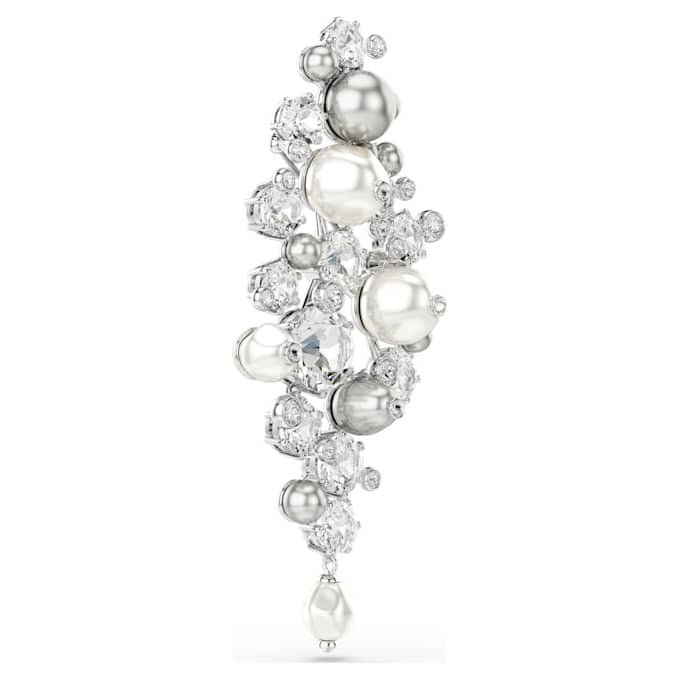 Constella-Brosche «Crystal Pearl», Rundschliff, weiss, rhodiniert Constella-Brosche «Crystal Pearl», Rundschliff, weiss, rhodiniert