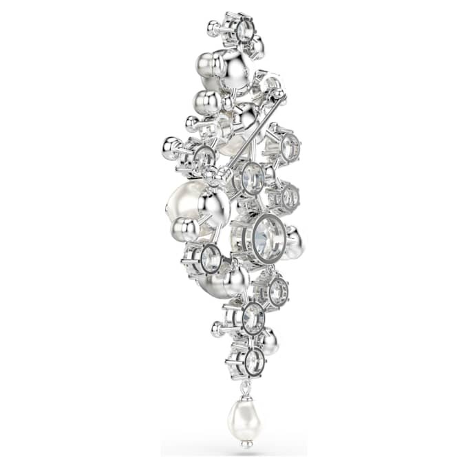 Constella-Brosche «Crystal Pearl», Rundschliff, weiss, rhodiniert Constella-Brosche «Crystal Pearl», Rundschliff, weiss, rhodiniert