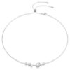 Constella-Halskette Crystal Pearl, Rundschliff, weiss, rhodiniert Constella-Halskette Crystal Pearl, Rundschliff, weiss, rhodiniert