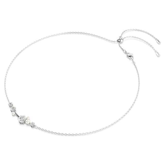 Constella-Halskette Crystal Pearl, Rundschliff, weiss, rhodiniert Constella-Halskette Crystal Pearl, Rundschliff, weiss, rhodiniert