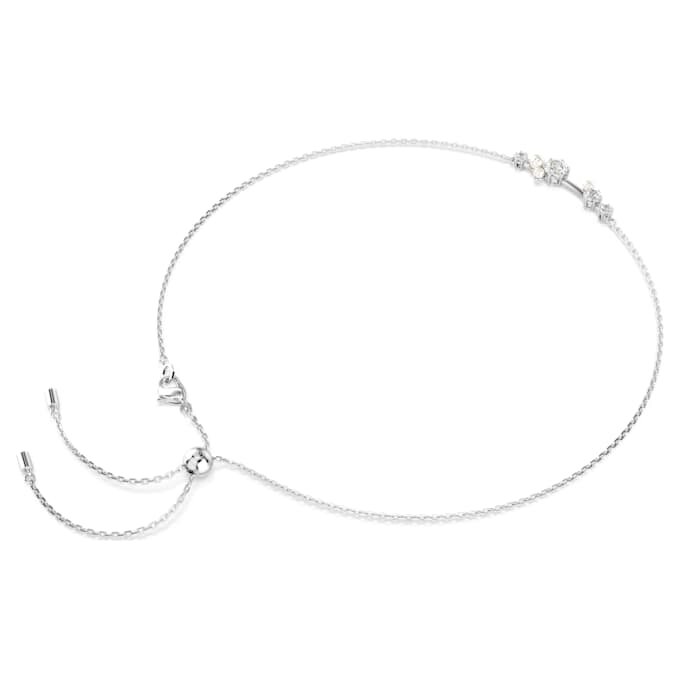 Constella-Halskette Crystal Pearl, Rundschliff, weiss, rhodiniert Constella-Halskette Crystal Pearl, Rundschliff, weiss, rhodiniert