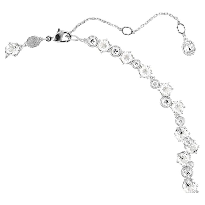 Constella-Halskette mit gemischten Schliffen, Verschluss, weiss, rhodiniert Constella-Halskette mit gemischten Schliffen, Verschluss, weiss, rhodiniert