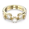 Constella-Ring-Set (2), Rundschliff, weiss, vergoldet Constella-Ring-Set (2), Rundschliff, weiss, vergoldet