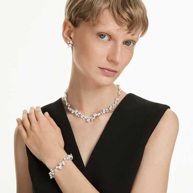 Constella-Set mit gemischten Schliffen, weiss, rhodiniert Constella-Set mit gemischten Schliffen, weiss, rhodiniert