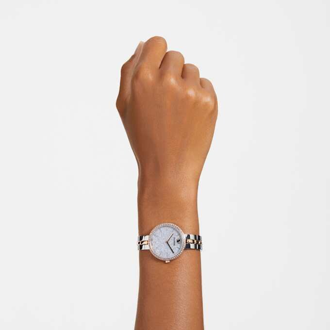 Cosmopolitan-Uhr, Swiss Made, Metallarmband, silberfarben, gemischte Metalloptik Cosmopolitan-Uhr, Swiss Made, Metallarmband, silberfarben, gemischte Metalloptik