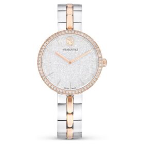 Cosmopolitan-Uhr, Swiss Made, Metallarmband, silberfarben, gemischte Metalloptik