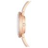 Crystalline-Armbanduhr «Swiss Made», Metallarmband, beige, roségoldfarbenes Finish